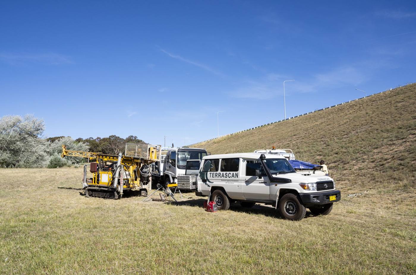 Terrascan logging vehicle on site
